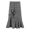 Falda Larga Floral de Calle de Moda con Abertura para Mujer, Diseño de Verano, Cintura Alta, Fluida, Irregular