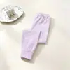 Pantalones de otoño de algodón puro para niños, Clase A, pantalones de otoño sencillos sin costuras para niñas, pantalones térmicos de algodón para niños, ropa interior para uniforme escolar