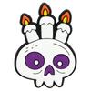 Charms para Zapatos de Madera de Halloween Transfronterizos, Decoraciones Desmontables para Zapatos de Playa DIY, Hebillas de Goma Suave para Zapatos, Accesorios de Fiesta