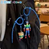 Chaveiro Autêntico Crayon Shin-Chan Desenho Animado Dinâmico Superman Chaveiro de Carro Marca da Moda Boneca Fofa Pingente de Bolsa