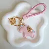Pulsera Llavero Hazte Rico Pronto Colgante de Pony de Dibujos Animados en Cuero Bolso de Pareja Accesorio de Coche de Moda