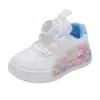 Nuevos Zapatos Infantiles para Niñas y Niños Primavera y Otoño 2026, Zapatos de Piel Blancos, Tenis de Moda Bajos de Dibujos Animados