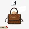 Bolso Retro de Estilo Coreano de Nicho con Lunares para Mujer Nuevo de Otoño/Invierno Bolso de Mano Versátil Mini Bolso Cuadrado Pequeño Bolso Cruzado para Niños