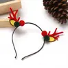 Regalo de Navidad Estilo Bosque Diadema de Astas de Ciervo Femenina Linda Pinza para el Cabello de Niños Diadema de Papá Noel Accesorios para Adultos