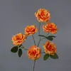 Seis Cabeças 8cm Rosa Salão de Casamento Corredor Arranjo de Flores Decoração Flor de Seda Casa Hotel Conjunto Flor Artificial Fabricante Atacado