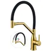 Grifo de cocina magnético más vendido transfronterizo con manguera flexible de silicona, fregadero giratorio para lavar verduras, grifo de doble uso para agua caliente y fría