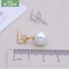 Pendientes de mariposa de plata de ley S925 con perlas clásicas de moda, accesorios de bricolaje, pendientes vacíos, pendientes barrocos hechos a mano.