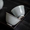Taza de Té Gai de Tres Talentos de Doble Línea Pintada a Mano Verde Antiguo Taza de Té de Cerámica Doméstica Taza Maestra Juego de Té Kung Fu Taza de Té Pequeña Taza de Degustación