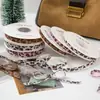 Fita de Padrão de Água Leopardo de Lado Único Europeia e Americana Fita de Laço Artesanal DIY Acessórios para Roupas Fita de Embalagem