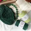 Hilo de Algodón Hueco Teñido Degradado con Lentejuelas e Hilos Plateados para Tejer DIY, Hilo de Hilo de Mariposa Plateado de 2 mm para Bolsos y Sombreros