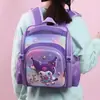 Mochila escolar transfronteiriça mochila de jardim de infância para 2-5 anos, mochila fofa de desenho animado 3D infantil Kuromi de duas alças