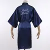 Robe de Noiva Transfronteiriço, Robe de Manhã, Camisola Feminina, Maquiagem de Casamento, Grupo de Madrinhas, Kimono de Casamento, Roupão