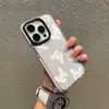 Funda de teléfono blanca estilo INS de mariposa para iPhone 16 Pro Max, carcasa blanda transparente antigolpes para iPhone 17