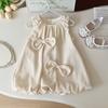 Vestido de tirantes floral lindo con lazo para niñas pequeñas 2026 Nuevo elegante estilo princesa sin mangas de moda