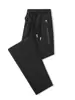 Pantalones de Hielo de Seda para Hombre de Verano, Pantalones Rectos Sueltos y Delgados, Pantalones Casuales Sueltos con Bolsillos y Cremallera para Clima Cálido, Pantalones Largos Deportivos