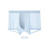 Roupa Íntima Masculina 120S Boxer de Seda Gelada Sem Costura 2024 Novo Verão Fino Respirável Tamanho Grande Boxer para Homem Gordo