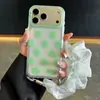 Design de bolinhas grandes oco estilo macaron, adequado para capas de celular iPhone 18 Pro Max, cordão Apple 17, 16 acabamento fosco, 15