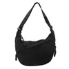 Bolsa de tela de moda para estudiantes, bolso cruzado de nailon para clase, bolso de hombro de gran capacidad, bolso tipo bollo de estilo japonés para salidas