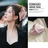 Tecido Acrílico Cetim Clipe Triangular Estilo Coreano Presilha de Tubarão para Cabelo na Parte de Trás da Cabeça Design de Nicho Acessórios de Cabelo para Mulheres
