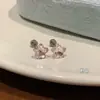 Asas de Anjo Aço Titânio Unhas de Osso da Orelha Doce Cool Asas Escuras Coração de Acrílico Estrela Brilhante Brincos Cruz Sexy