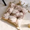 Almofada Simples e de Alta Qualidade para Cadeira, Almofada Grossa para Assento de Sala de Estar de Luxo Leve, Almofada para Cadeira com Estampa Vintage de Plantas e Flores