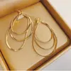 Pendientes Colgantes de Cadena Multicapa para Mujer, Estilo de Nicho de Alta Gama, Pendientes de Temperamento Sencillos y a la Moda, Pendientes de Estilo Europeo y Americano al por Mayor