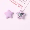 Novo Botão de Tecido Estrela de Cinco Pontas em Cores Macaron Vibrantes Acessórios DIY para Roupas Headwear Presilha de Cabelo Sapato Chapéu Suprimentos