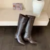 Botas largas de estilo británico para mujer que aumentan la altura, nuevas botas ajustadas para otoño e invierno 2026, botas de jinete Maillard