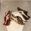 Zapatillas de Entrenamiento Alemanas Meilade de Bloques de Color Retro para Mujer 2025 Nueva Moda Versátiles con Punta Redonda con Cordones Deportivas Casuales