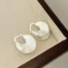 2025 Nuevo Estilo Coreano Elegante Moda Simple Pendientes de Broquel de Plata 925 Estilo Ins Lujo Ligero Pendientes Exquisitos Pendientes Venta al por Mayor
