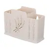 Jaula para palillos de pared para el hogar, sin perforaciones, con tres compartimentos, para escurrir vajilla de cocina, para guardar cucharas de sopa, jaula para palillos de dos compartimentos