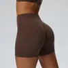 Shorts de Yoga Ajustados Europeos y Americanos para Mujer Cintura Alta Levanta Glúteos Shorts Deportivos para Correr Alta Elasticidad tipo Nube Shorts de Fitness 62426