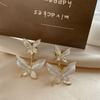 Aretes de Mariposa con Esmalte Goteado de Diseño Nicho 2025 Nuevo Trendy Primavera y Verano Celebridad Elegantes de Alta Gama Aretes para Mujer