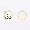 Acessórios de Joias Folha Verde Panda DIY Design Original Estilo Chinês Pulseira Pingente Chaveiro Corrente de Celular Pingente