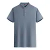 Camisa Polo Personalizada Camisa Publicitária Camisa Cultural Roupa de Trabalho Seda de Gelo Manga Curta Secagem Rápida Logo Impresso Padrão Impresso Bordado Hot Stamping
