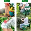 Banquillo de rodillas para jardín exterior asiento de rodillas jardín jardinería silla de rodillas banco de herramientas de jardín con kit de herramientas banquillo de rodillas para jardín