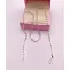 Corrente de Semente de Melão Banhada a Prata de Latão Personalizada Colar Versátil Corrente de Caixa para Mulheres Corrente Simples Corrente de Onda de Água Colar Venda por Atacado