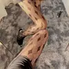 Medias de Malla Calientes de Venta Rápida Celebridad de Internet Jacquard de Diamantes Medias de Red Body de Malla Sexy Calcetines de Malla Cortados Estilo Delgado de Verano para Mujer Coqueto Erótico