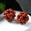 Brincos de Pedra Natural Pulseira Colar Corrente para Celular Contas Bola de Cristal Bola de Flor Acessórios de Joias DIY Cristal Tecido