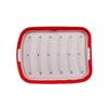 Molde para salsichas, forma para cozimento a vapor, resistente a altas temperaturas, silicone de grau alimentício, 6 grades, molde para bebês, suplemento alimentar