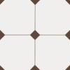 Crema Cuadrículas Cuadradas Azulejos Pequeños 400X400 Balcón Baño Azulejos de Piso Antideslizantes Todo-Cerámico Azulejos para Cocina de Restaurante