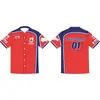 Uniforme de Softbol com Botões Frontais e Gola V Estampado Digital Uniforme de Baseball Tendência para Comércio Exterior Camiseta Sublimada Camisa de Baseball