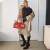 Primavera/Verão 2026 Novo Europeu e Americano Transfronteiriço Poá Transparente Midi Saia Moda Sexy Temperamento Tubo Reto Saia Saia Feminina