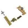 DIY Estilo Coreano Elegante Icono de Logo Grande Letra Aleación Accesorios Trendy Accesorios para el Cabello Pasador Broche Kt Accesorio de Aleación
