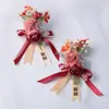 Estética Rosa Champaña Rosa Hortensia Ramillete Flor de Muñeca Novio Novia Padrino Dama de Honor Boda Flor de Solapa