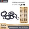 Arruela de Pressão Aberta Preta 65Mn Padrão Gb93 Arruela de Pressão M6M8M10M12M14