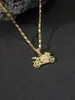 Colgante de Motocicleta de Cobre y Zirconia Transfronterizo Europeo y Americano Accesorios de Collar de Nicho de Lujo Estilo Masculino Joyería de Yiwu para Mujer