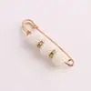 Broche Transfronteiriço para Ajustar a Cintura das Calças, Fixar Roupas e Saias, Ferramenta para Redução de Cintura, Fivela Anti-Exposição, Alfinete de Cintura com Pérola