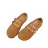 Zapatos Birkenstock Retro de Cobertura Total Mate Ante Mujer 2026 Nuevo Otoño Casual Planos Versátiles Mary Jane Zapatos de Salón