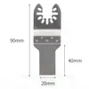 Lâmina de Serra Reta de Liberação Rápida de Aço de Alto Carbono 35mm para Marcenaria Metal Multiuso Lâmina de Serra Acessórios Lâmina de Serra Universal